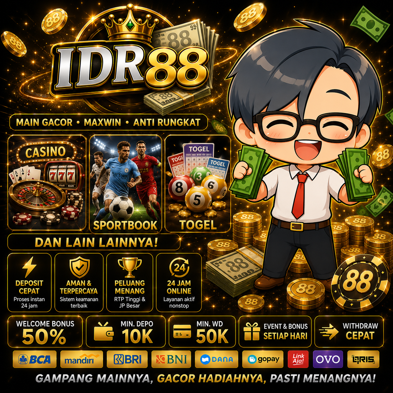 IDR88: Platform Slot Modern dengan Link APK Slot777 Resmi & Peluang Maxwin Terbaik