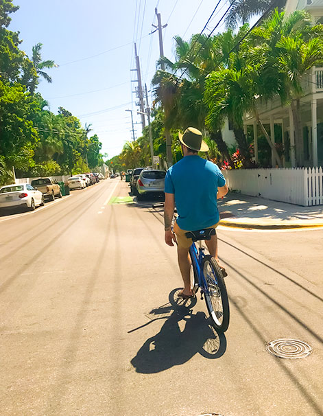 renting a bike in Key West