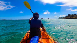 Kayaking to Moko Nui