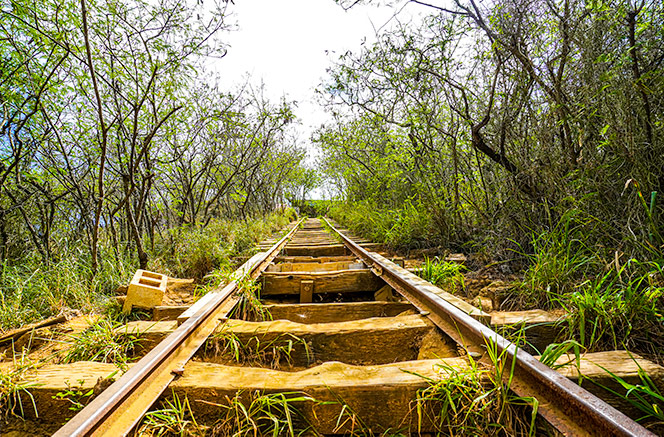 Railway of the Koko Head trail