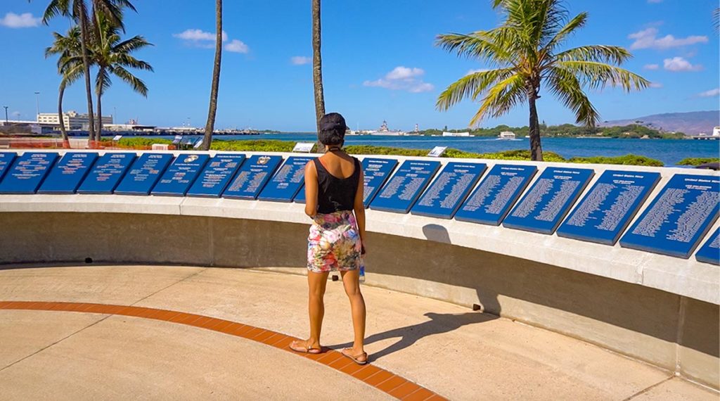 Pearl Harbor memorial remembrance circle