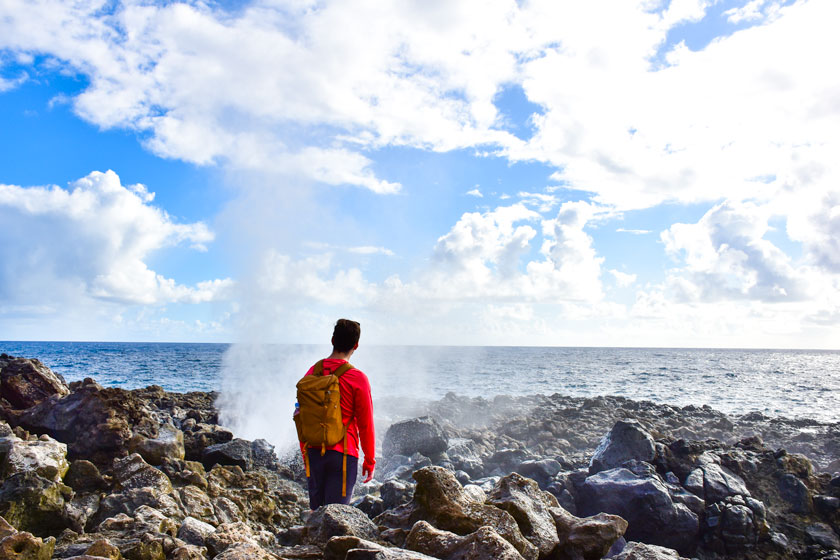 Denny at the Makapuu blowhole