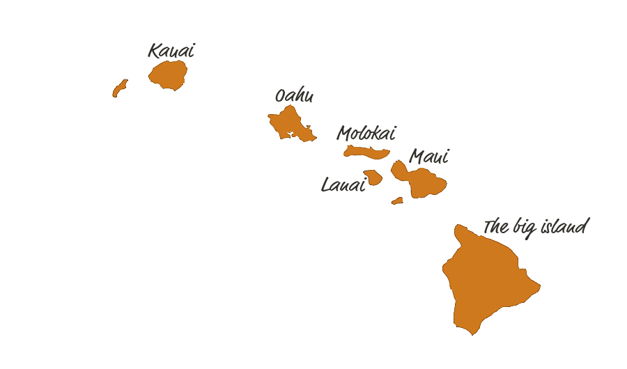 The islands of Hawaii