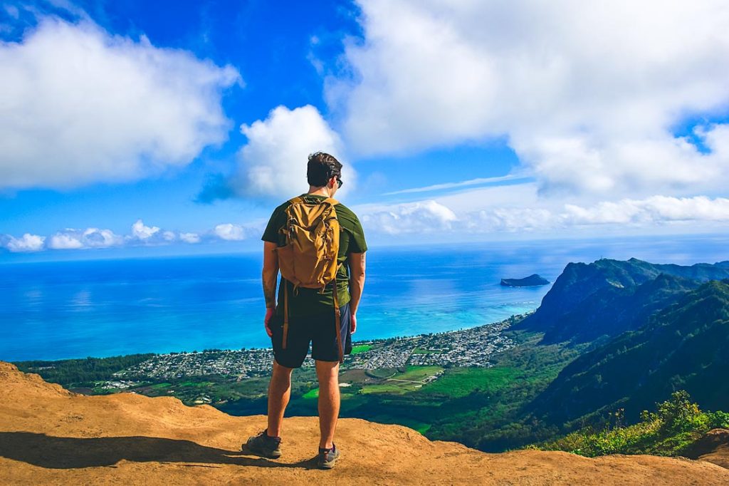 View on top of the Kuli'ou'ou ridge hike