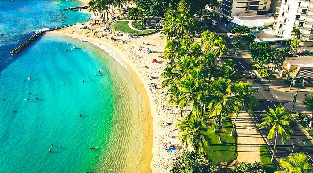 Beach in Waikiki