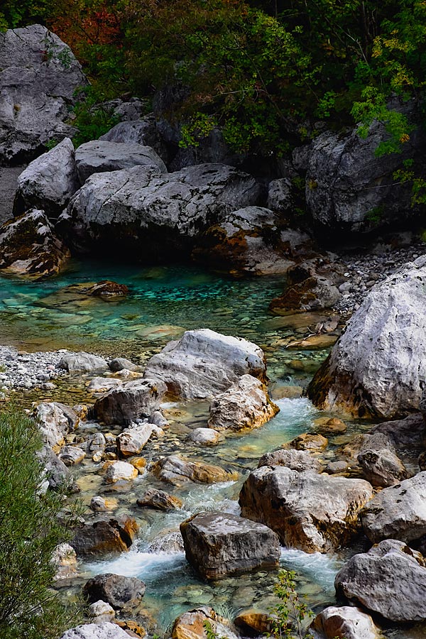 Clear waters of Theth Albania